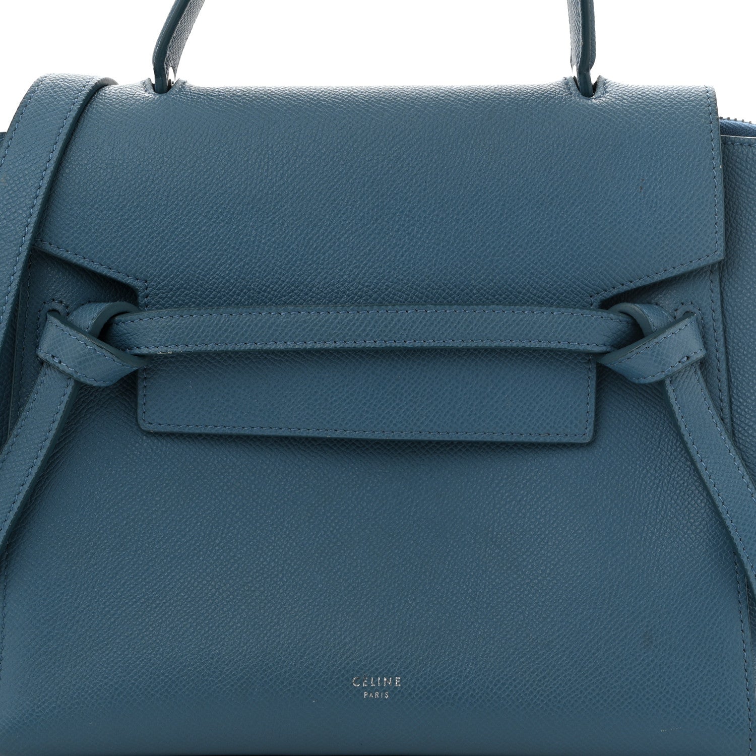 Celine Grained Calfskin Micro Belt Bag Washed Blue 9 of 11