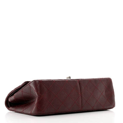Chanel Aged Calfskin Quilted 2.55 Reissue 225 Flap Dark Burgundy 4 of 11