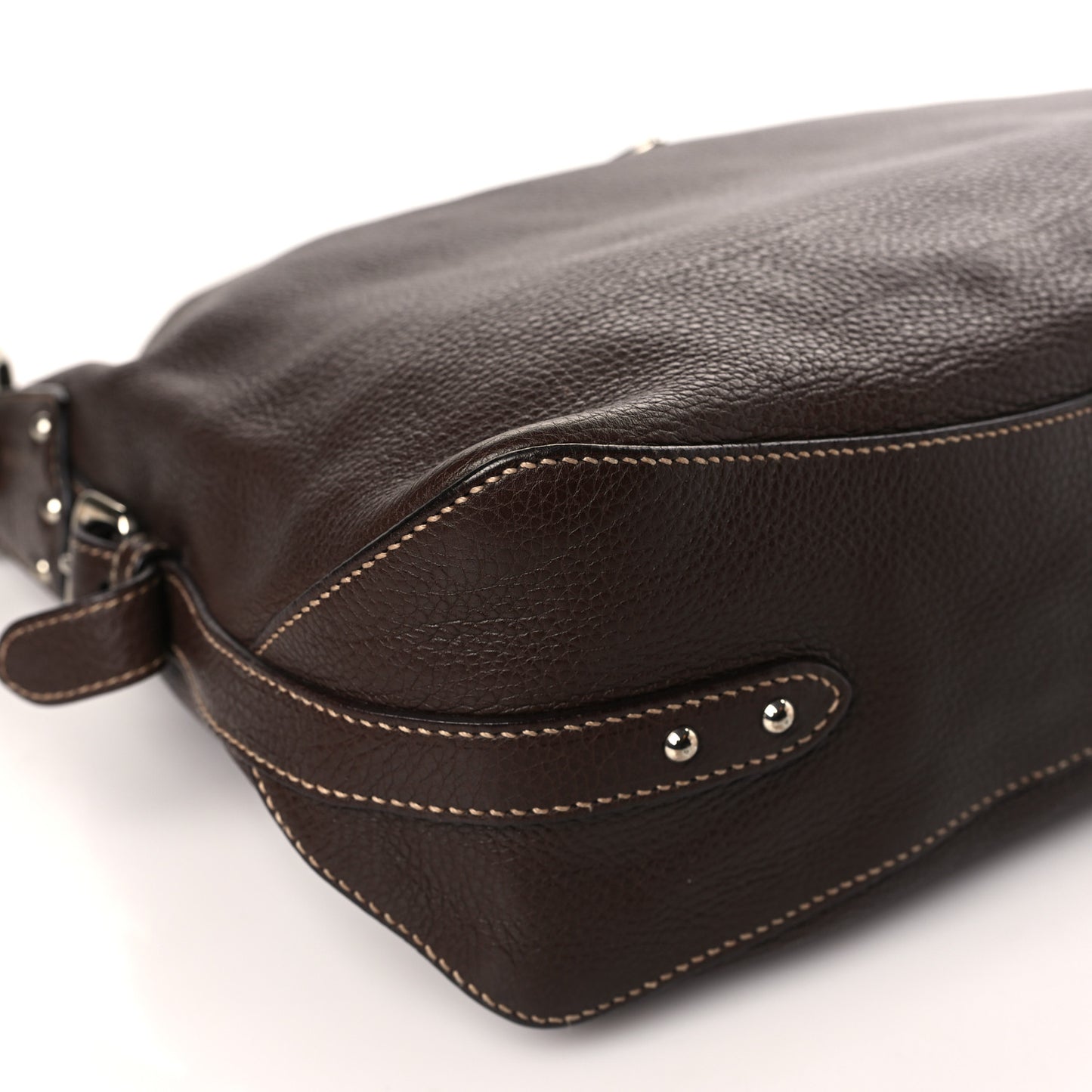 Vitello Daino Rope Knotted Hobo Brown