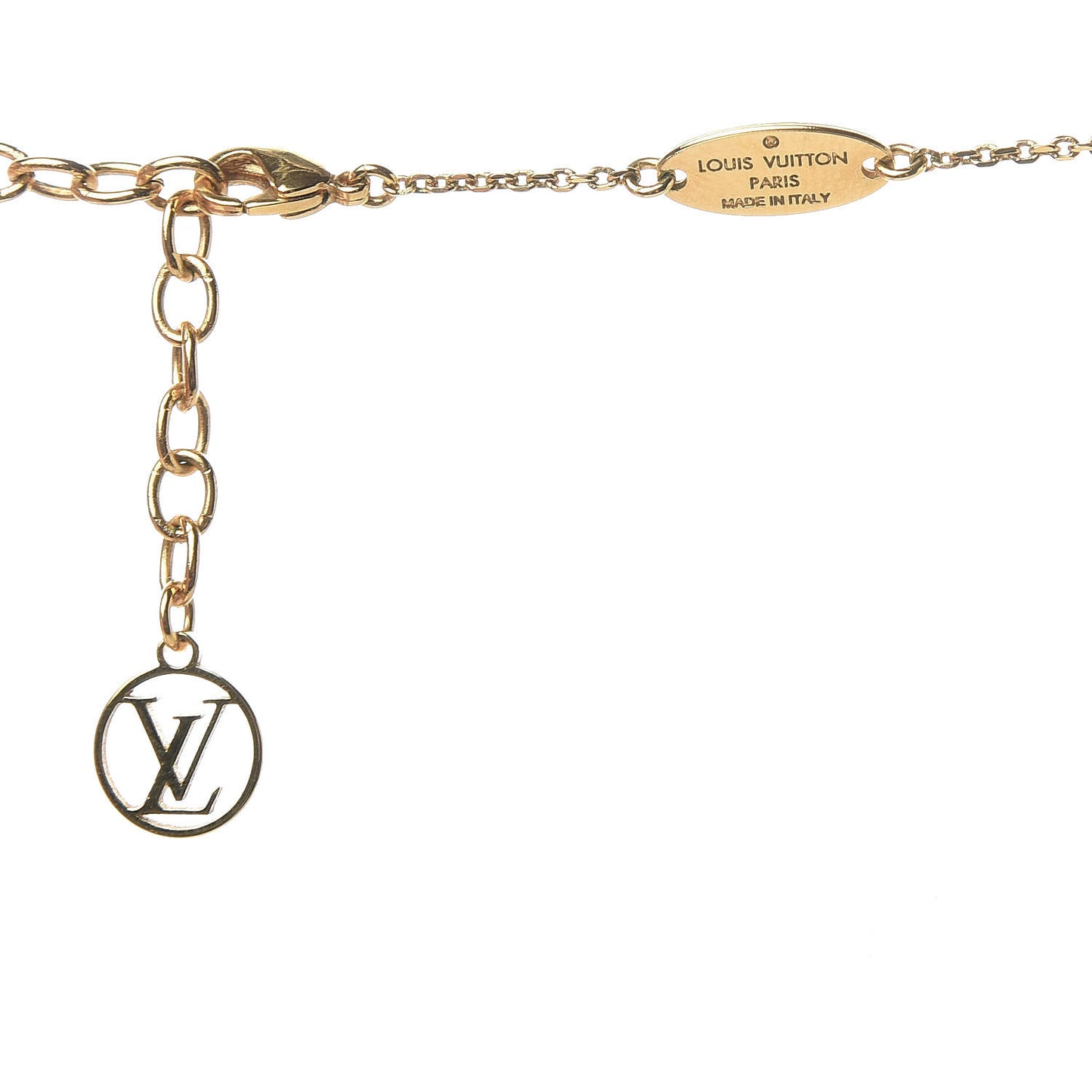 LV And Me Letter M Necklace Gold