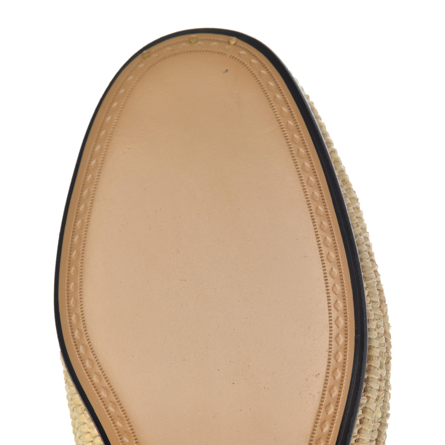 Gucci Raffia Mens Brixton Horsebit Loafers 10 Naturale Sand Storm 13 of 15