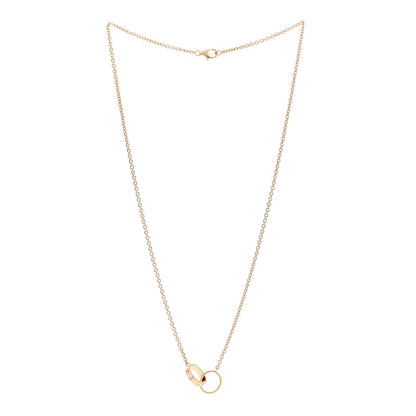 Cartier 18K Yellow Gold Interlocking LOVE Necklace 3 of 6