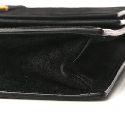 Saint Laurent Suede Sulpice Monogram Medium Shoulder Bag Black 16 of 16