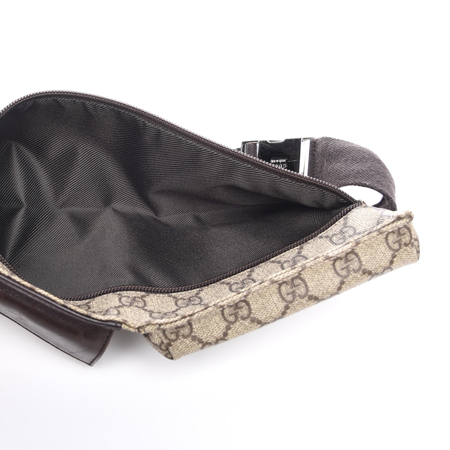 Gucci GG Monogram Double Pocket Belt Bag Dark Brown 5 of 8