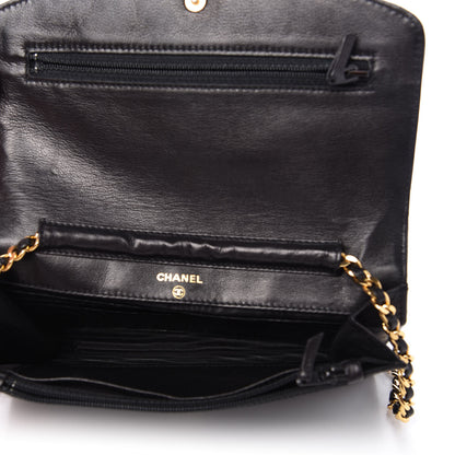 Chanel Patent Timeless CC Wallet On Chain WOC Black 5 of 10