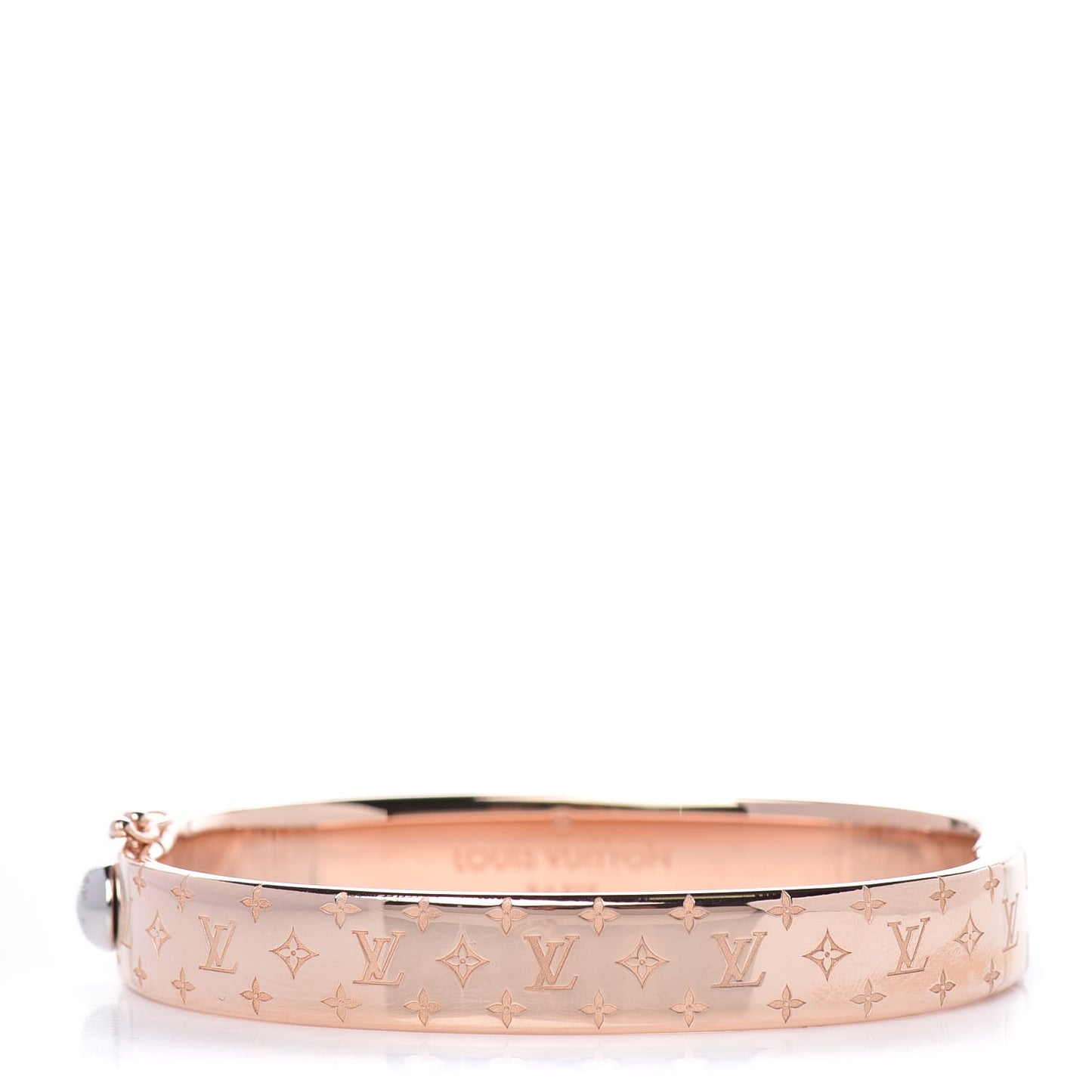 Brass Monogram Nanogram Cuff S Pink Gold