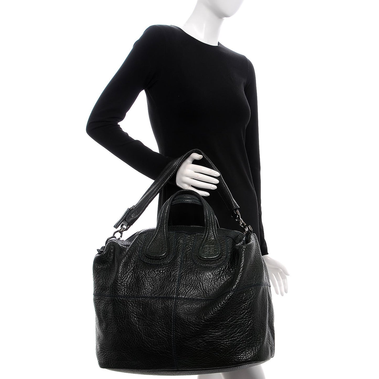 Pebbled Calfskin Large Nightingale