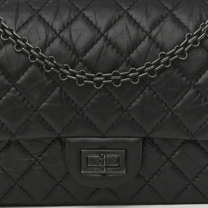 Chanel Aged Calfskin Quilted 2.55 Reissue 225 Flap So Black 8 of 10