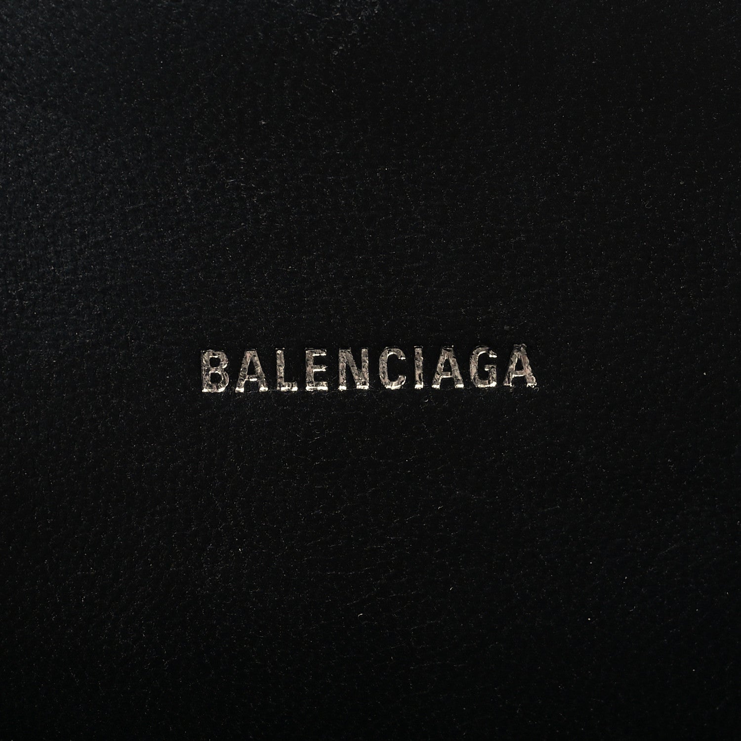 Balenciaga Metallic Calfskin Crocodile Embossed Crystal Hourglass Top Handle Bag XS Silver 6 of 12