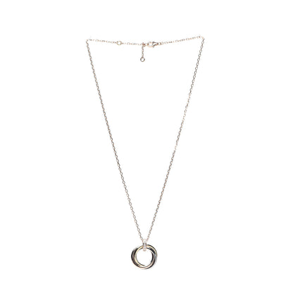 Cartier 18K Pink White Yellow Gold Diamond Trinity Pendant Necklace 2 of 5