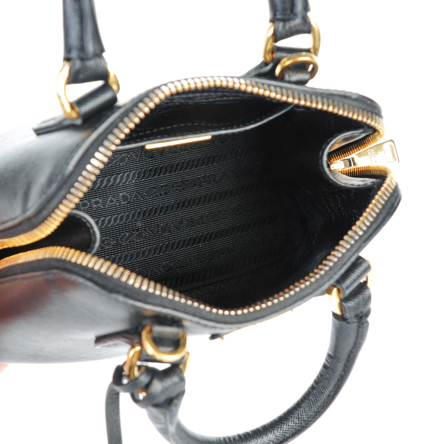 Saffiano Lux Mini Promenade Tote Black