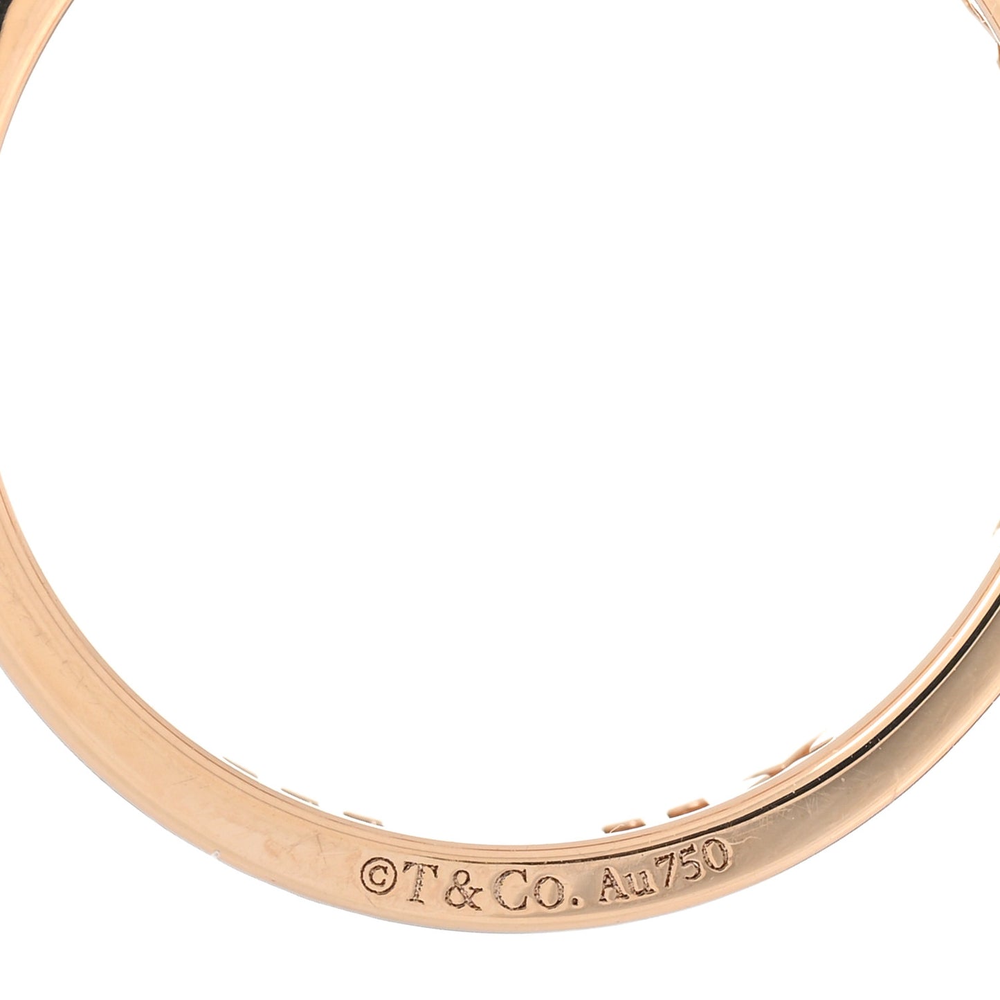 18K Rose Gold Diamond Atlas Pierced Ring 50 5.25