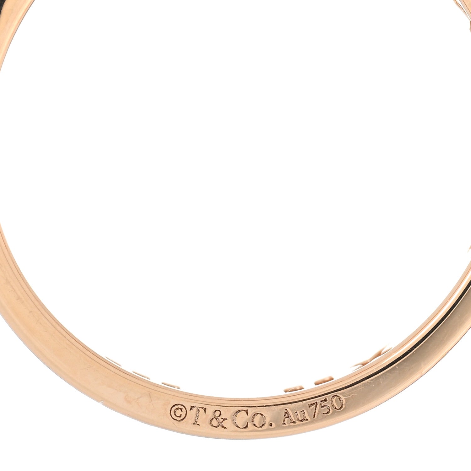 Tiffany 18K Rose Gold Diamond Atlas Pierced Ring 50 5.25 4 of 4