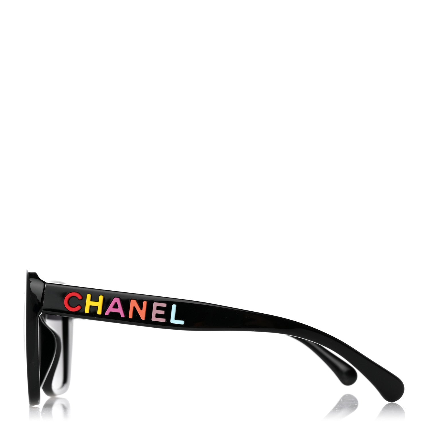 Chanel Acetate Polarized Butterfly Sunglasses 71548A Black 3 of 9
