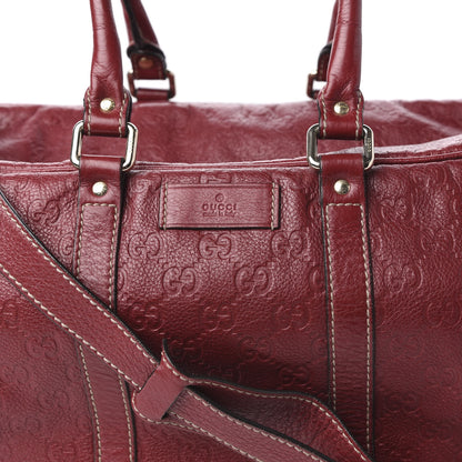 Gucci Guccissima Medium Carry On Duffle Red 10 of 10