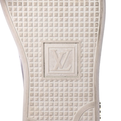 Louis Vuitton Calfskin Monogram Frontrow Sneakers 38.5 White Black 6 of 9