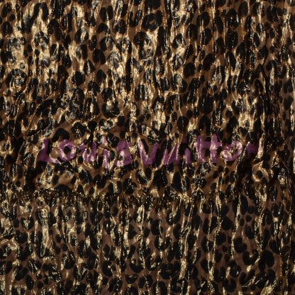 Louis Vuitton Cashmere Silk Leopard Etole Stole Marron 3 of 6