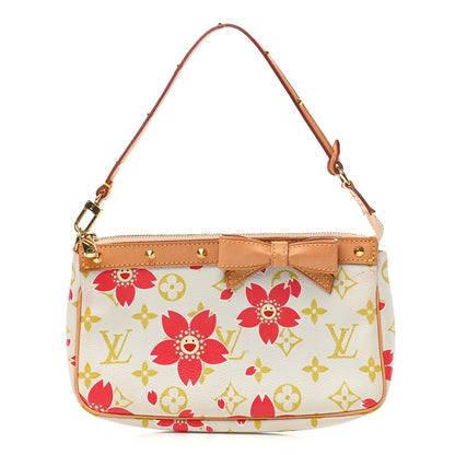 Louis Vuitton Monogram Cherry Blossom Pochette Accessories Red 1 of 12