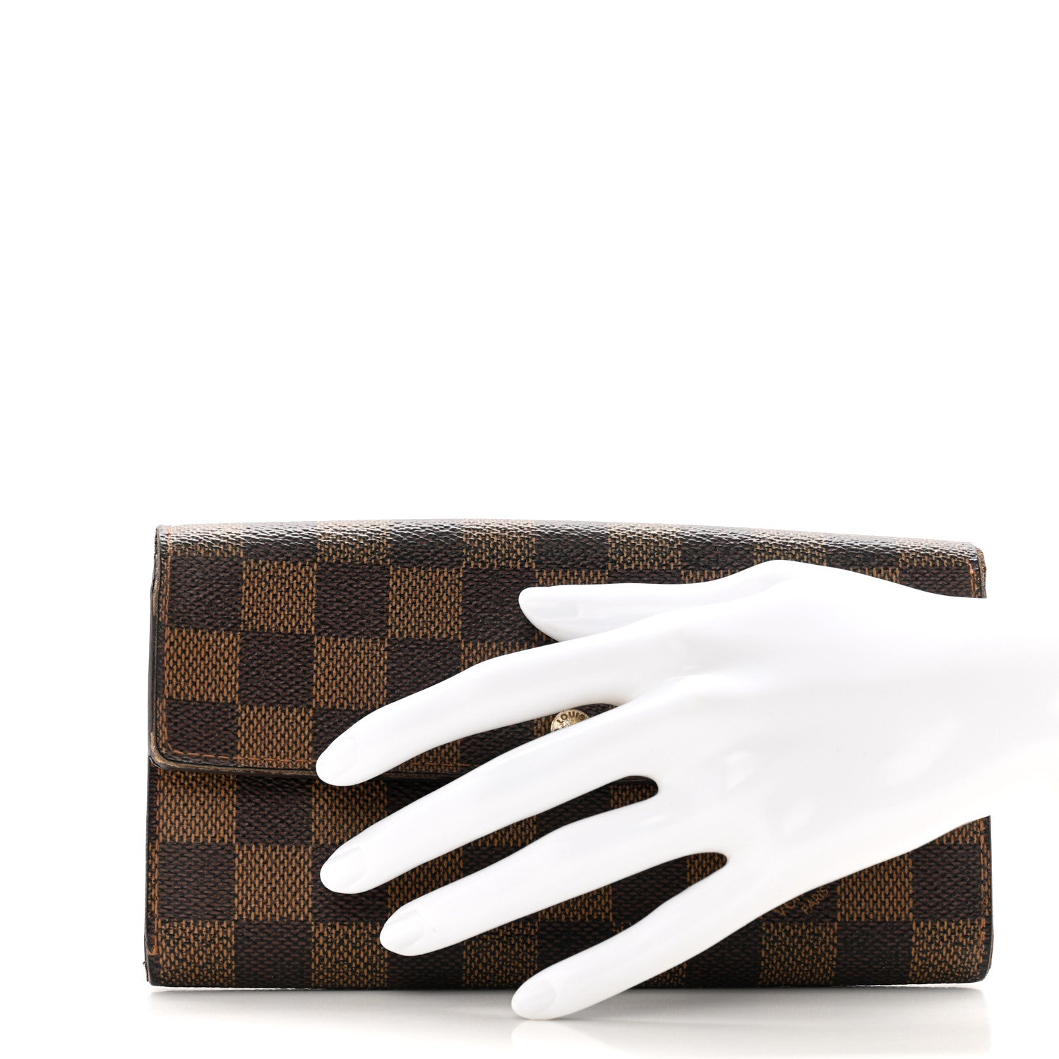 Louis Vuitton Damier Ebene Sarah Wallet 2 of 14
