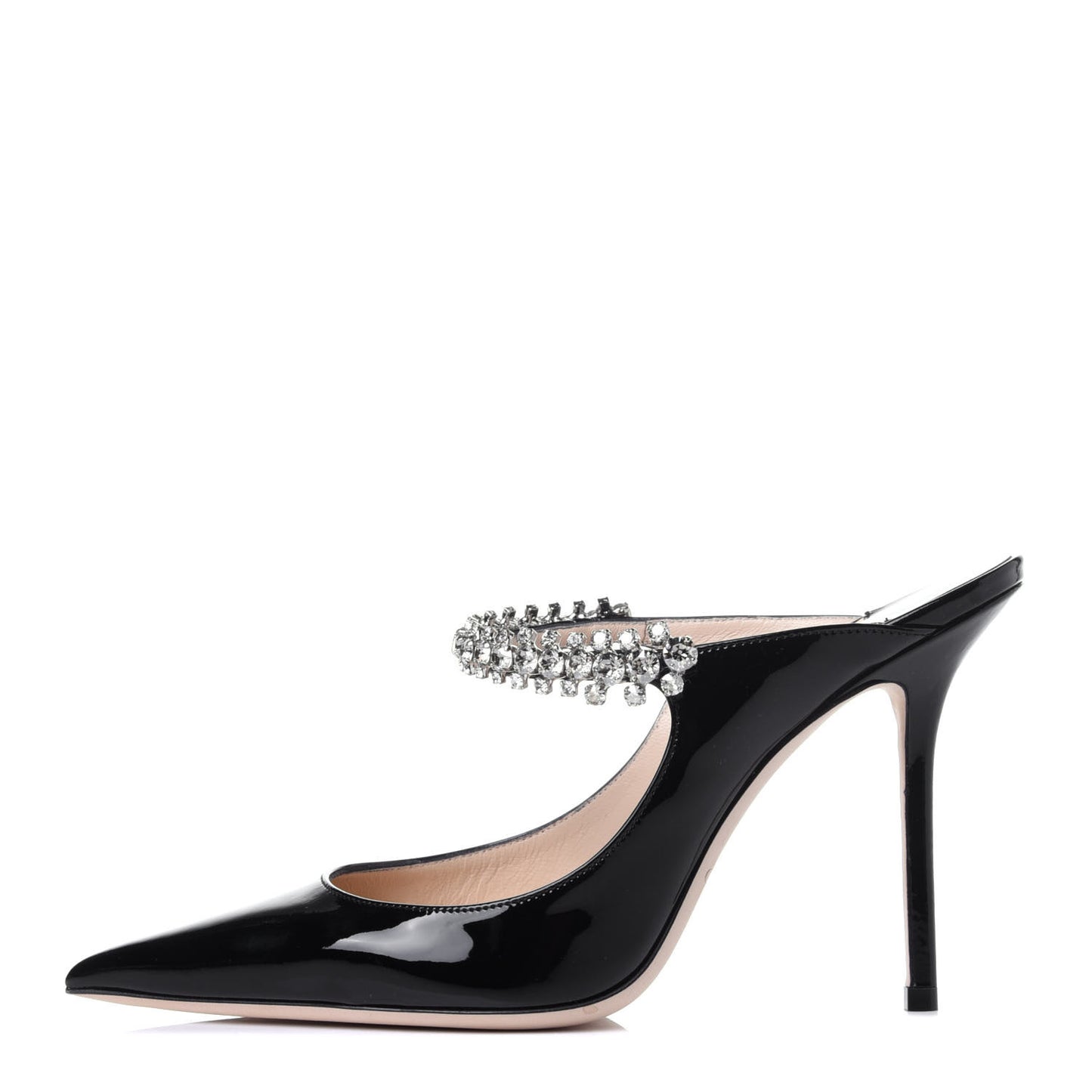 Patent Crystal Bing 100 Pumps 39 Black
