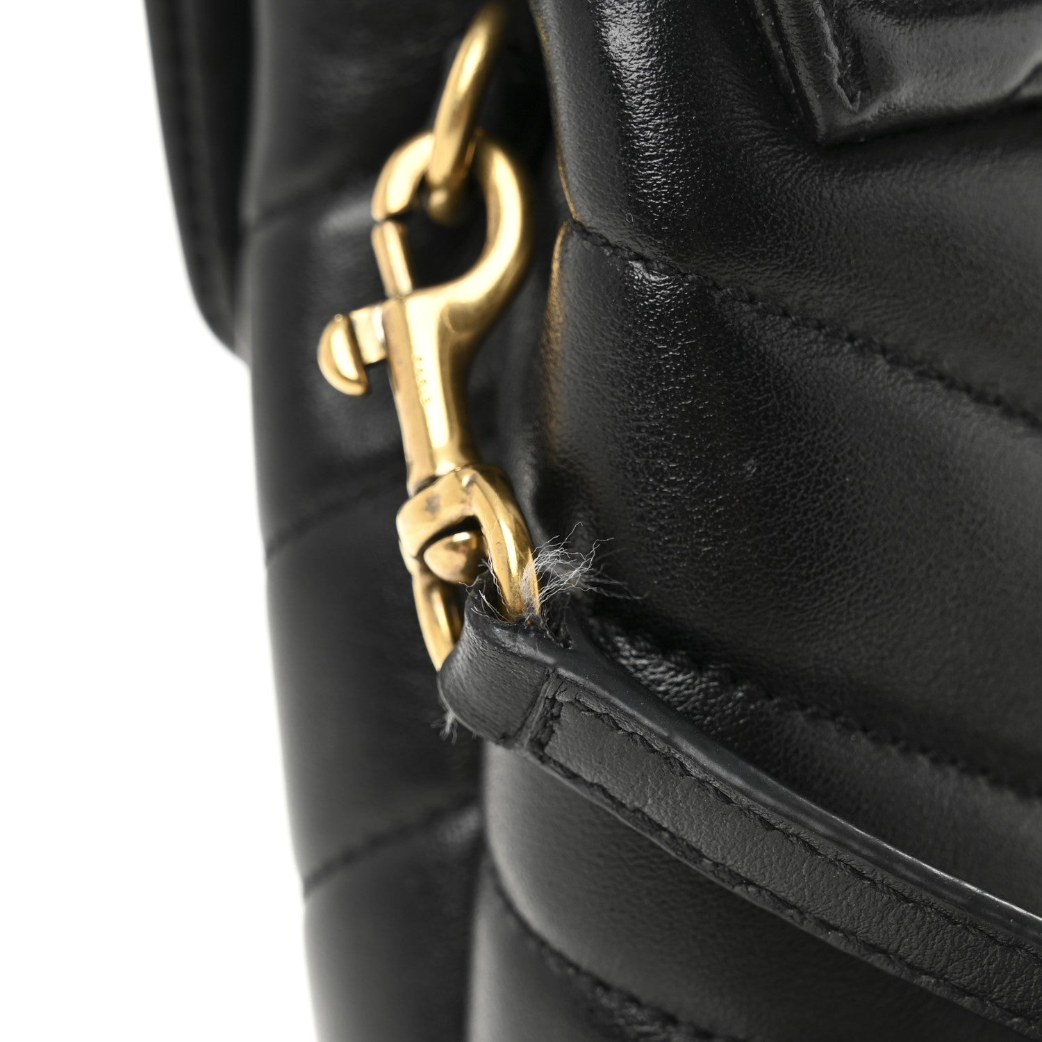 Saint Laurent Calfskin Y Quilted Monogram Toy Loulou Crossbody Bag Black 12 of 13