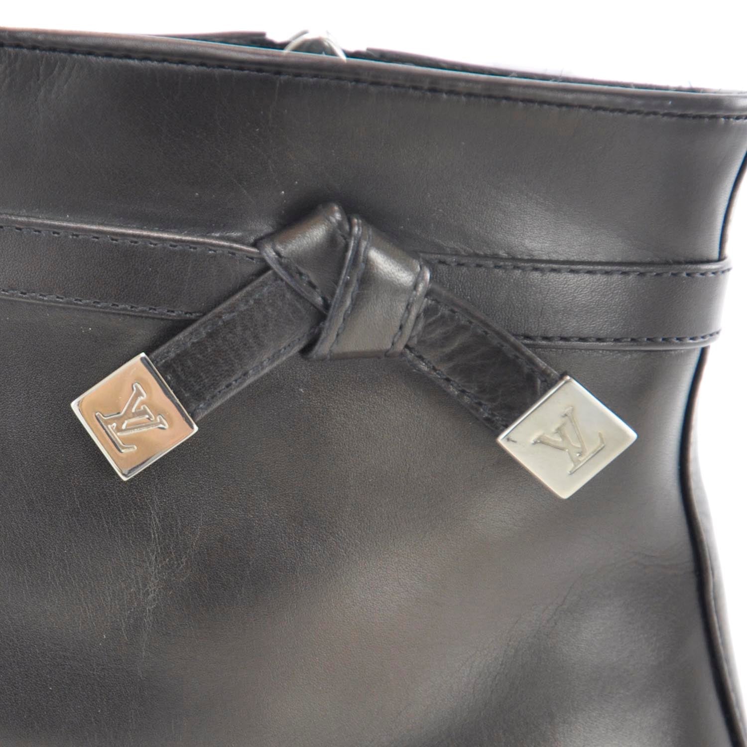 Louis Vuitton Leather Ankle Boots Black 38.5 6 of 8