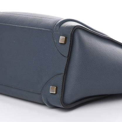 Celine Drummed Calfskin Micro Luggage Orage 8 of 20