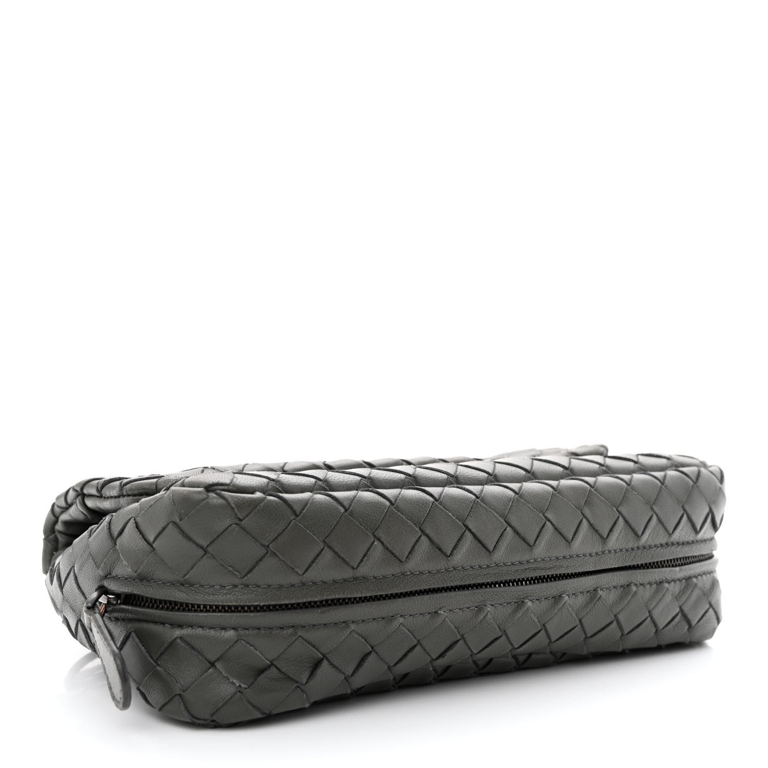 Bottega Veneta Nappa Intrecciato Small Chain Crossbody Light Grey 4 of 11