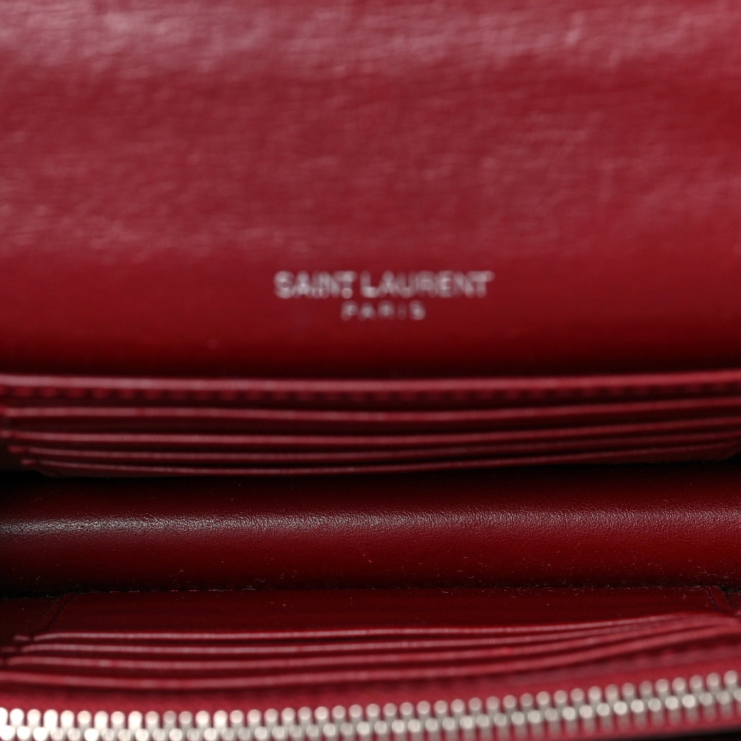 Calfskin Monogram Sunset Chain Wallet Palissandre