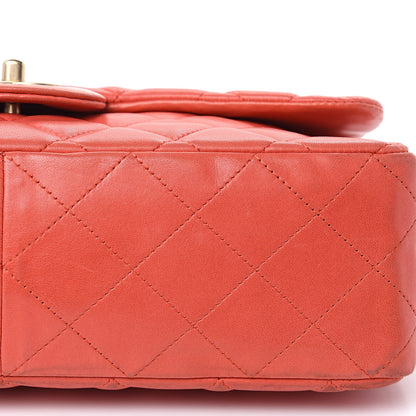 Chanel Lambskin Quilted Jumbo Single Flap Coral 10 of 19