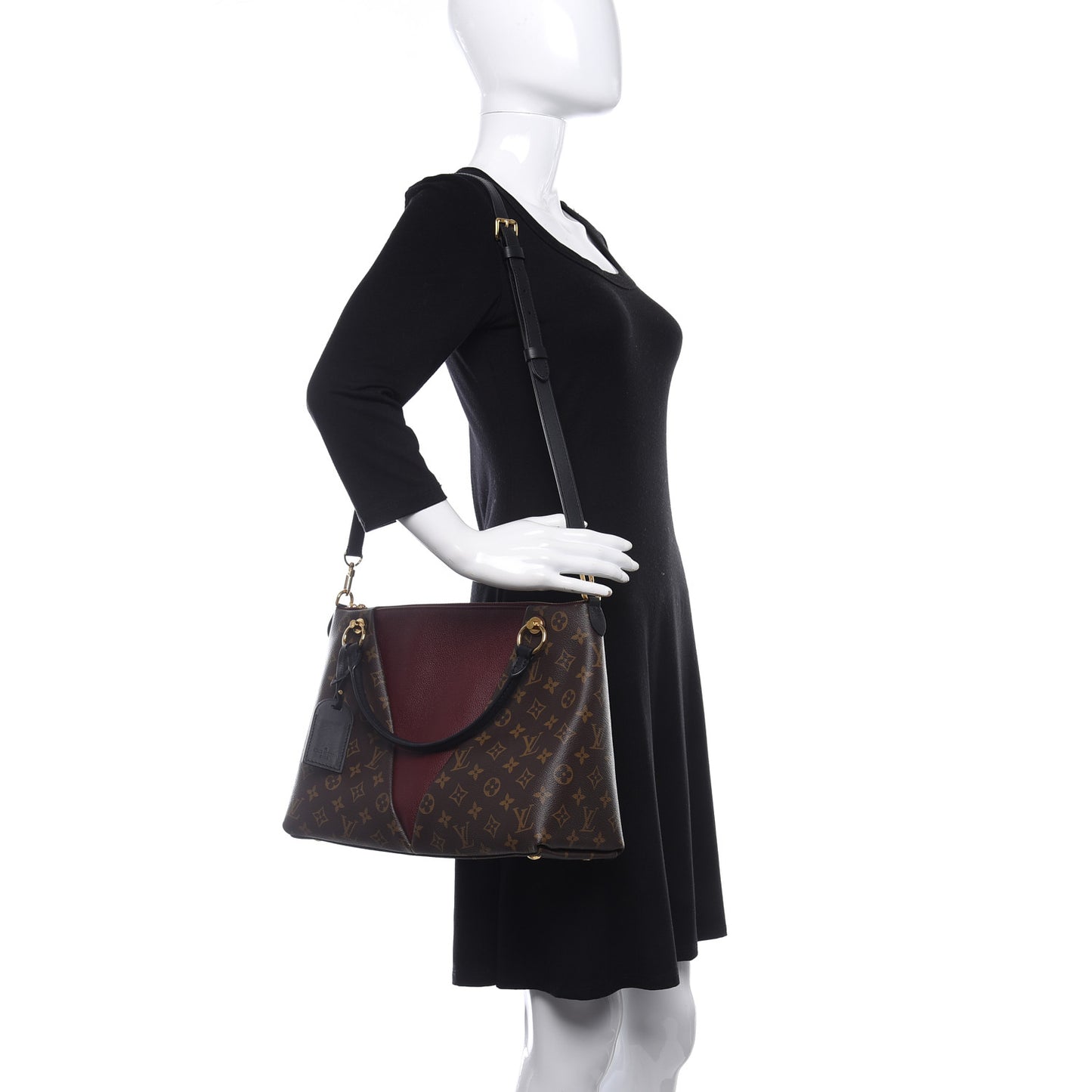 Monogram V Tote MM Bordeaux