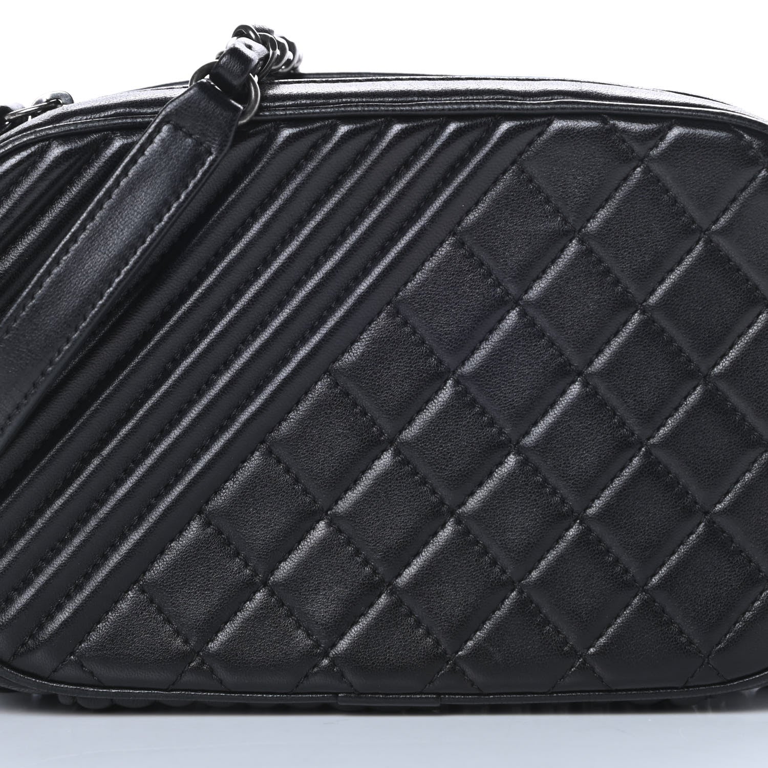 Chanel Lambskin Small Coco Boy Camera Case Black 9 of 13