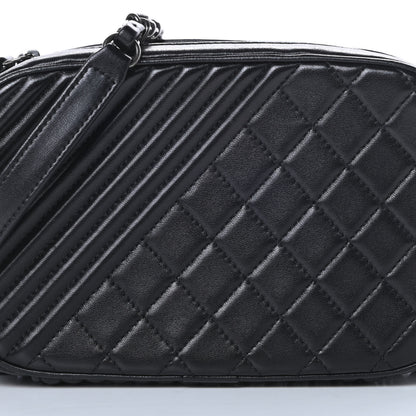 Chanel Lambskin Small Coco Boy Camera Case Black 9 of 13