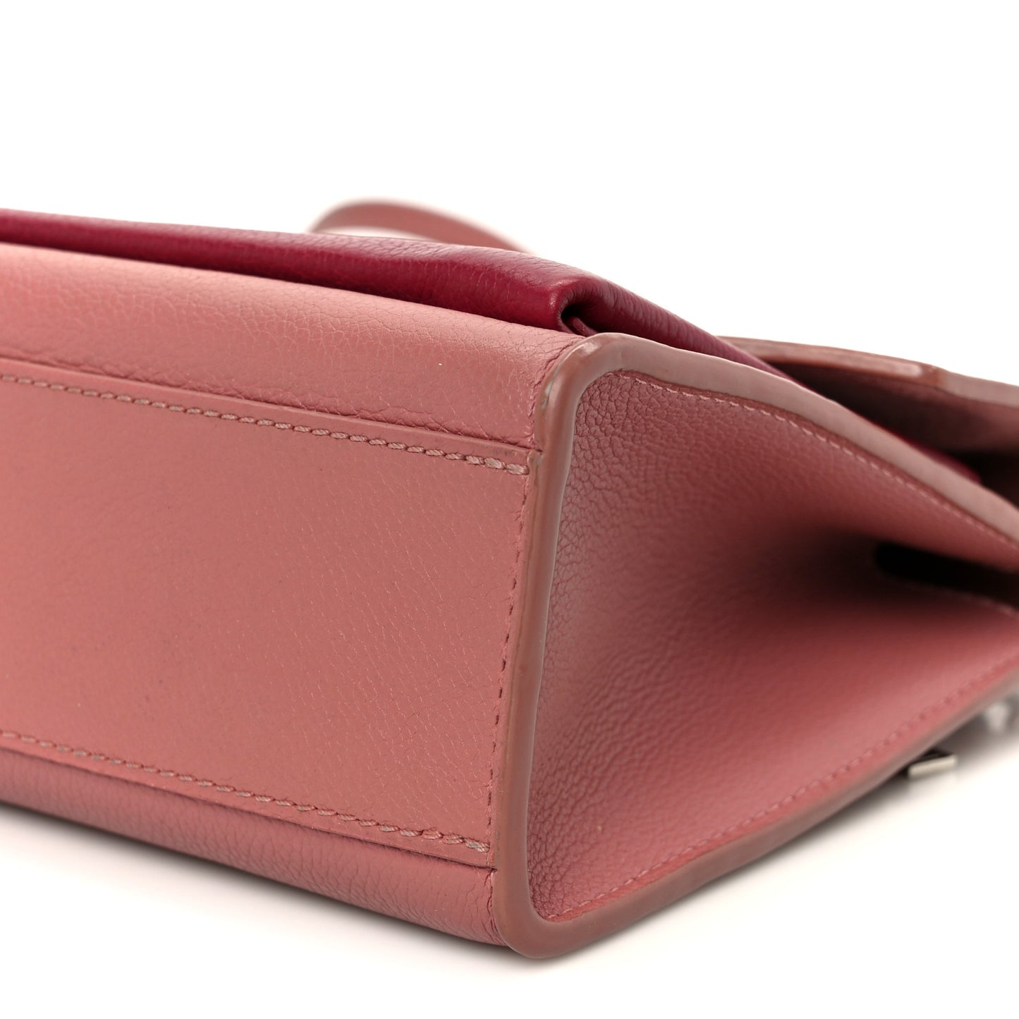 Soft Calfskin Mylockme Chain Bag BB Rose Boudoir Lie de Vin
