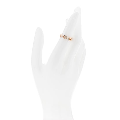 Hermes 18K Rose Gold PM Chaine d'Ancre Enchainee Ring 50 5.25 2 of 7