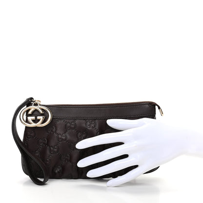 Gucci Guccissima Signature New Britt Wristlet Chocolate 2 of 7