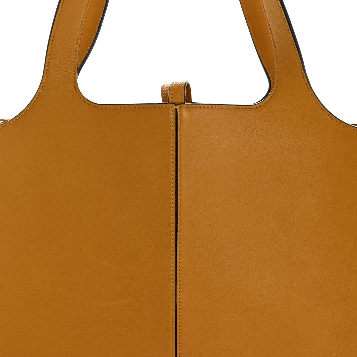 Celine Supple Natural Calfskin Medium Tri-Fold Bag Ocre 8 of 13