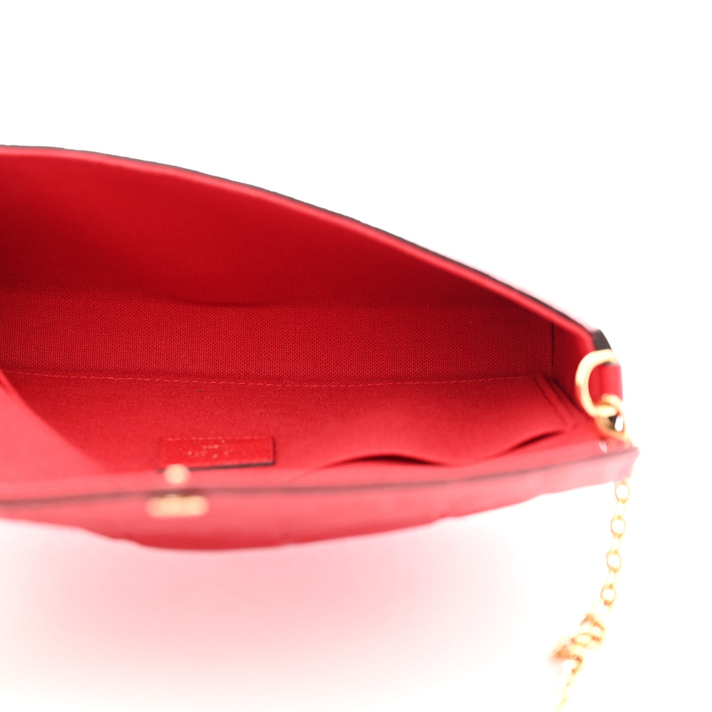 Empreinte Pochette Felicie Chain Wallet Scarlet