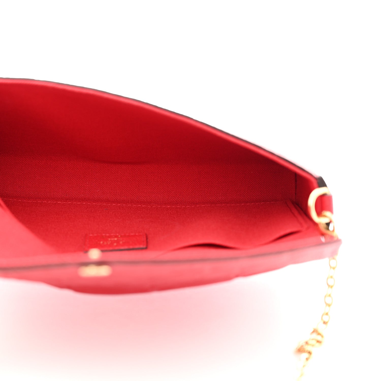 Louis Vuitton Empreinte Pochette Felicie Chain Wallet Scarlet 9 of 16