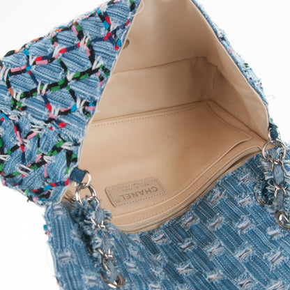 Chanel Woven Denim Medium Flap Multicolor 5 of 7