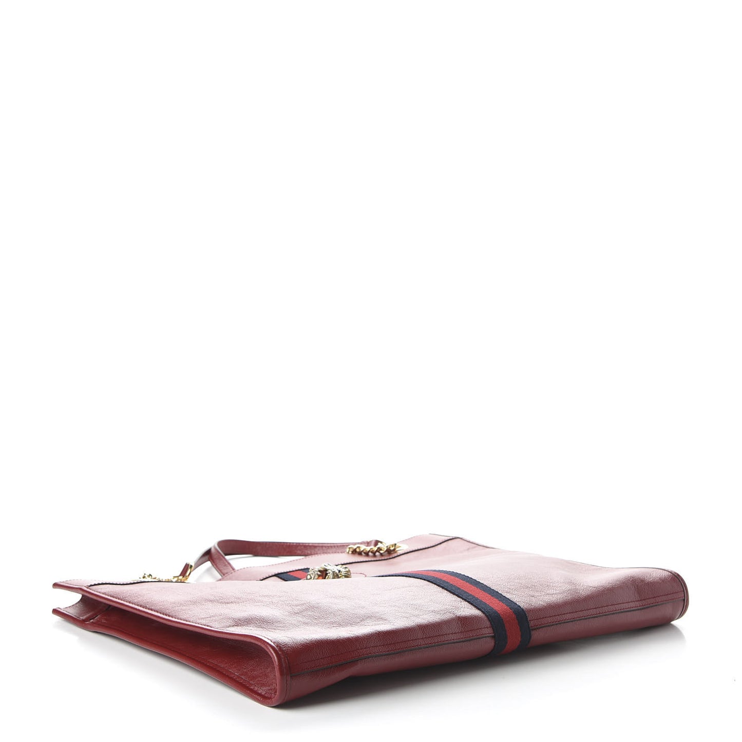 Calfskin Large Rajah Chain Tote Romantic Cherry