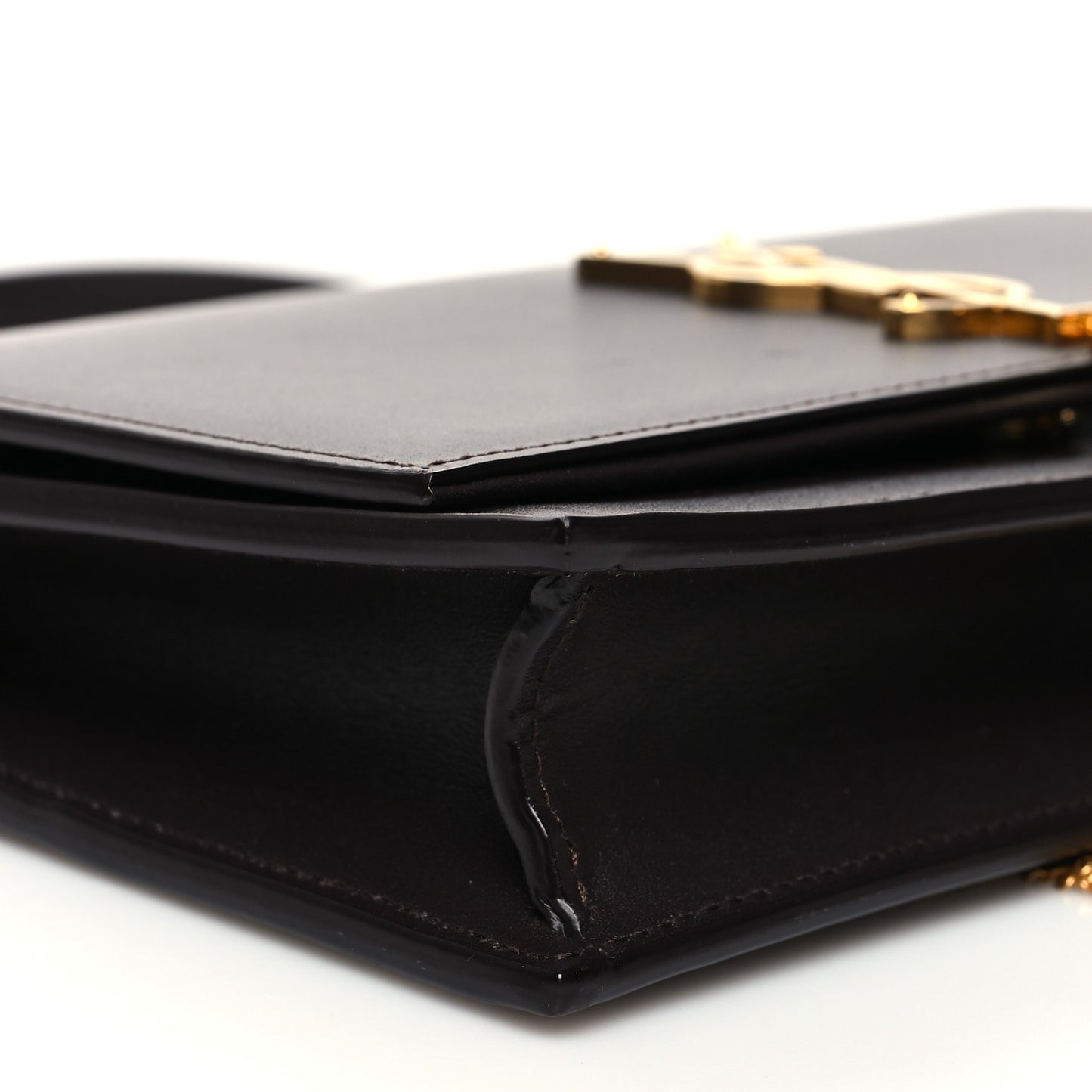 Smooth Calfskin Classic Monogram Kate Tassel Chain Wallet Amaranto