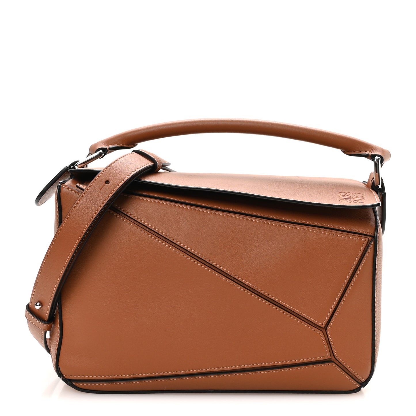 Calfskin Small Puzzle Bag Tan