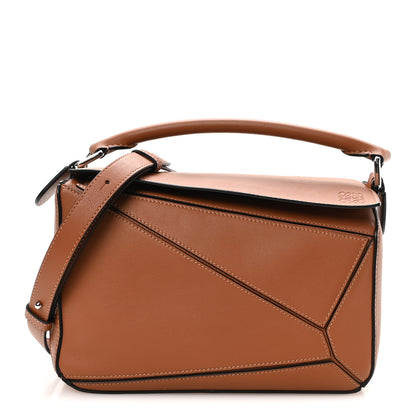 Loewe Calfskin Small Puzzle Bag Tan 1 of 11