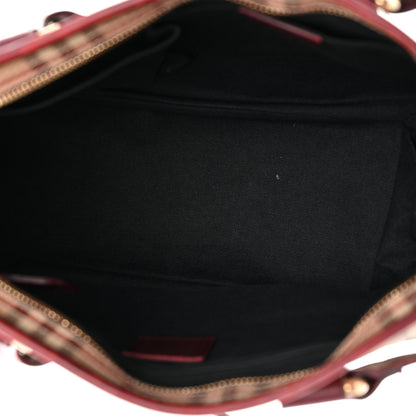 Burberry Haymarket Check Medium Regent Tote Red 4 of 14