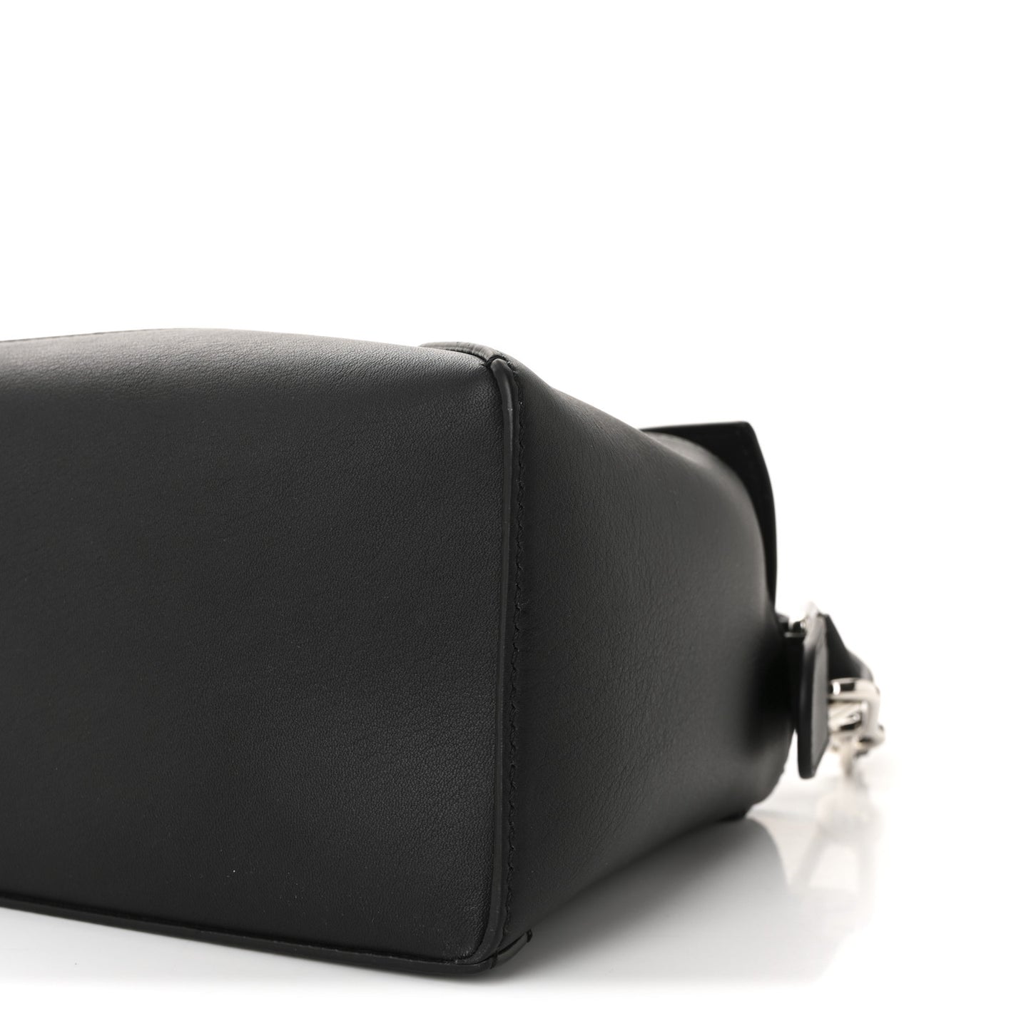 Calfskin Small Puzzle Edge Bag Black