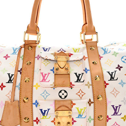Louis Vuitton Monogram Multicolor Keepall 45 White 8 of 21