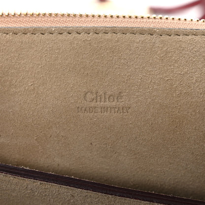 Chloe Calfskin Suede Medium Faye Shoulder Bag Plum Purple 5 of 8