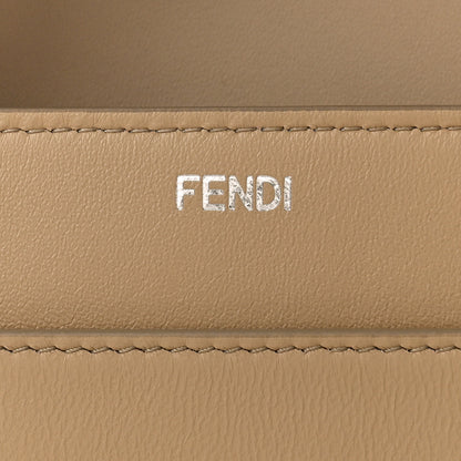 Fendi Vitello Seta Shiny Nappa Plexiglass Medium Peekaboo I SEE U Satchel Tortora 7 of 10