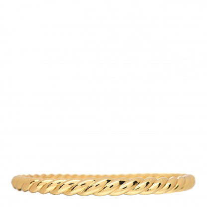 David Yurman 18K Yellow Gold 6mm Pure Form Cable Bracelet 1 of 4